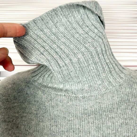 Collection Fifty Nine Cashmere Sweater Turtleneck Light Gray Women’s size S - Picture 5 of 10